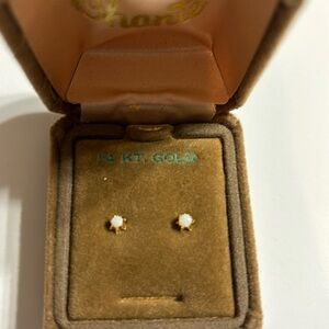 14k gold opal earrings